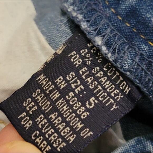 Vintage Y2K Angels Flare seamless low rise light wash Jeans - 28 - Picture 10 of 10